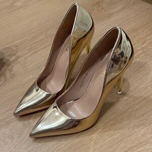 DSW Shiny Gold Women's Heels